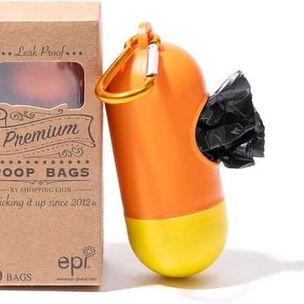 20 Dog Poop Bags With Dispenser and Leash Clip, Guaranteed Leak-Proof, Extra Thick and Strong Poop Bags for Dogs, Pet Waste Bags Made With EPI Technology