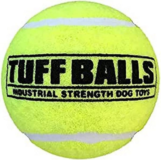 PetSport Tuff Ball - Medium Tennis Balls for Dogs, Great for Boredom & Aggressive Chewers, Dog Toy, Medium Tennis Balls for All Dogs, Certified Non-Toxic, Won't Wear Down Teeth - 2.5"(2 Pack)