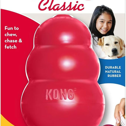 KONG Classic Stuffable Dog Toy - Fetch & Chew Toy for Dogs - Treat-Filling Capabilities & Erratic Bounce for Extended Play Time - Durable Natural Rubber Material - for XX-Large Dogs