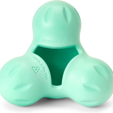 WEST PAW Zogoflex Tux Treat Dispensing Dog Chew Toy – Interactive Chewing Toy for Dogs – Dog Games for Aggressive Chewers, Fetch, Catch – Holds Kibble, Treats, Large 5", Mint