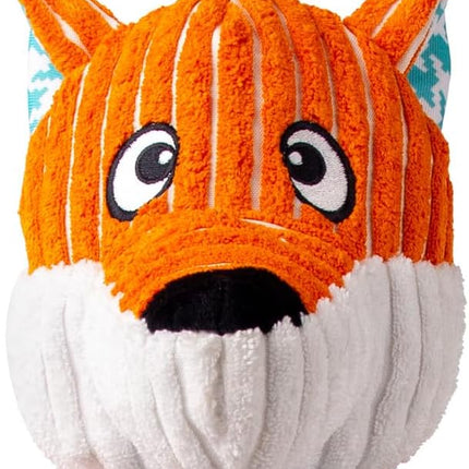 KONG Floppy Knots - Durable No‑Stuffing Squeaky Rope & Plush Dog Toy - for Teething, Playing (Fox, Extra Large)