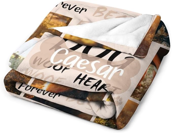 Artsadd Dog and Cat Memorial Gifts, Pet Loss Memorial Blanket, Custom Dog Blanket, Personalized Dog Remembrance Gifts, Loss of Dog or Cat Remembrance Sympathy Grief Condolence Bereavement Gifts