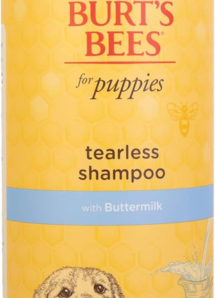 Burt's Bees for Pets Tearless Puppy Shampoo with Buttermilk, 95% Natural Origin Formulas, Shampoo for Puppies - Gentle Dog and Puppy Shampoo Tear Free, Best Puppy Shampoo Tearless, 32 oz