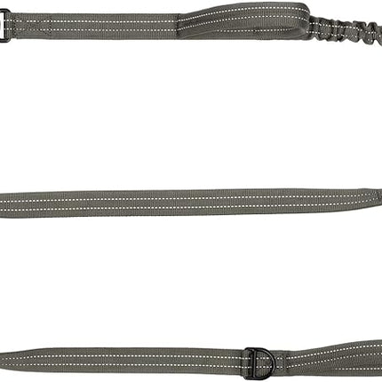 ICEFANG Tactical Dog Leash,K9 Training Walking Bungee Lead with 2 Control Handle,Heavy Duty Quick Release Metal Clasp,for Medium Large Breed (Reflective Green, 6 FT)