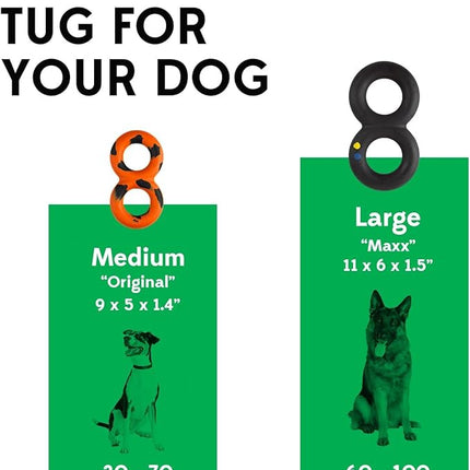 Goughnuts — Dog Toys for Aggressive Chewers | Virtually Indestructible Pull Toy for Breeds Such as Pit Bulls and German Shepherds | Heavy Duty Tug Dog Toy | Medium | Yellow