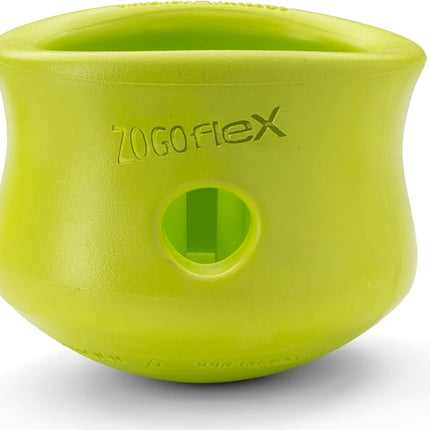 WEST PAW Zogoflex Toppl Treat Dispensing Dog Toy Puzzle – Interactive Chew Toys for Dogs – Dog Toy for Moderate Chewers, Fetch, Catch – Holds Kibble, Treats, X-Large, Granny Smith