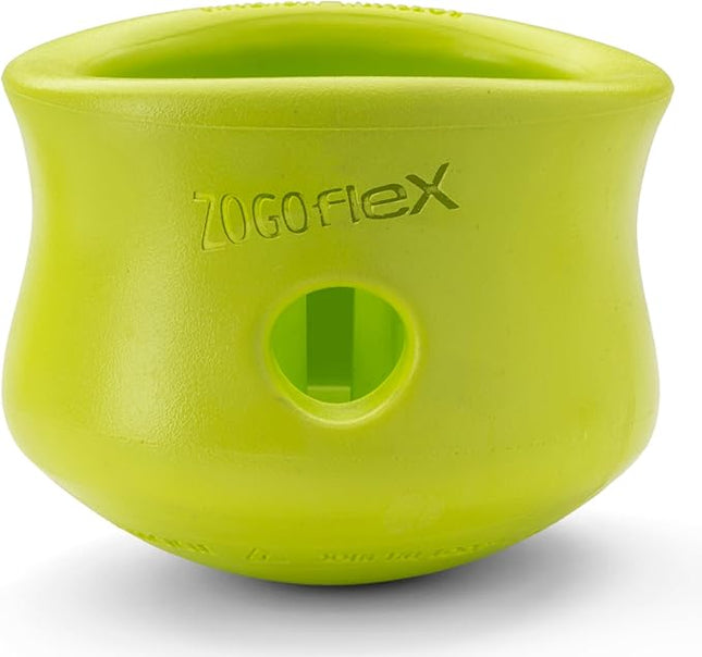 WEST PAW Zogoflex Toppl Treat Dispensing Dog Toy Puzzle – Interactive Chew Toys for Dogs – Dog Toy for Moderate Chewers, Fetch, Catch – Holds Kibble, Treats, X-Large, Granny Smith