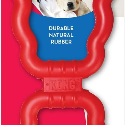 KONG Tug Toy - Dog Supplies for Tug of War - Natural Rubber Dog Toy for Outdoor & Indoor Playtime - for Medium/Large Dogs
