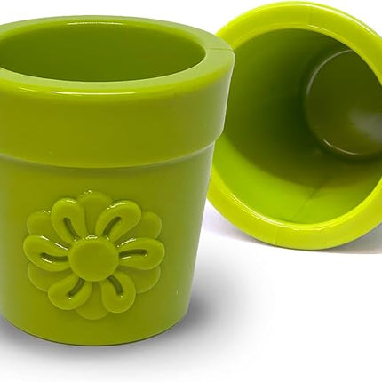 SodaPup Flower Pot – Durable Dog Treat Dispenser & Chew Toy Made in USA from Non-Toxic, Pet Safe, Food Safe Rubber Material for Mental Stimulation, Problem Chewing, Calming Nerves, & More
