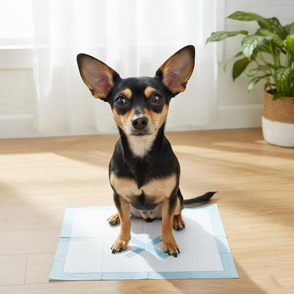 SPOT X Marks The Spot Puppy Training Pads – Extra Absorbent, Leak-Proof Dog Pee Pads with Adhesive Strips and Pheromones, Odor Control, 5-Layer Protection, 22 x 22 in, 100-Count