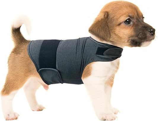 Dog Anxiety Shirt, Jacket Stress Relief Coat, Adjustable Vest for Fireworks, Thunderstorm, Calming Vest Wrap Clothing for Dogs (XS)