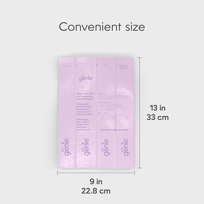 Dog Poop Bags Rolls Scented, Extra Strong & Leak-Proof for Dogs, Lavender Scented, Easy Tear Pet Waste Bags, Made from 65% Recycled Plastic, 16 Rolls (240 Count)
