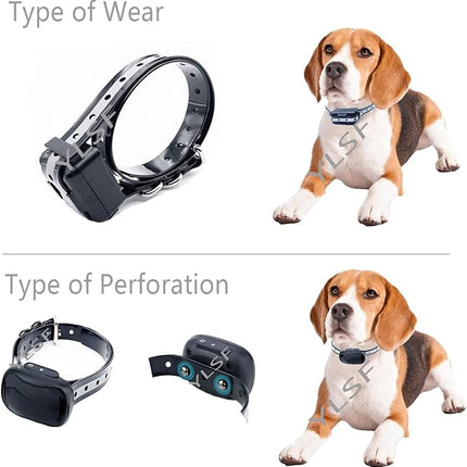 Dog Collar Strap for Most of Electronic Training Shock Collar Receivers-Adjustable Durable Waterproof Odorless 3/4 Inch Collar Replacement for Barking Fence-Pet TPU Collar Strap