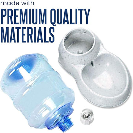 Automatic Pet Water Self-Dispenser - Zento Deals Premium Quality Self-Dispensing Gravity Drinking Pet Waterer, 3.7 Liters Capacity