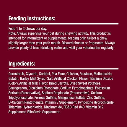 SmartBones Smart Twist Sticks, Rawhide Free Dog Chew Sticks, Made With Real Chicken, 50 Sticks , 9.7 Ounce (Pack of 1)