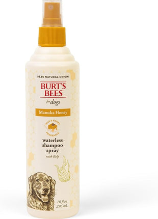 Burt’s Bees Manuka Honey Waterless Shampoo Spray for Dogs with Kelp, 10 Fl Oz