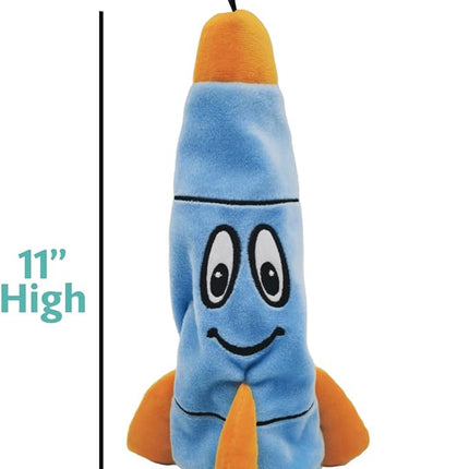 SmartPetLove Snuggle Puppy Tender-Tuffs - Rocco Rocket Water Bottle Dog Toy - Bottle Cover Dog Toy