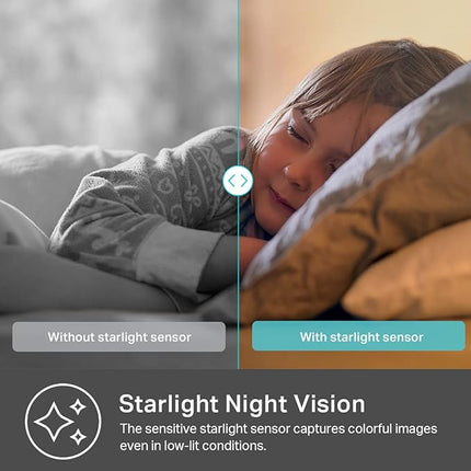 Kasa Smart Kasa 2K QHD Security Camera Pan/Tilt, Starlight Sensor for Color Night Vision,Motion Detection for Baby & Pet Monitor, SD/Cloud Storage,Works with Alexa & Google,Free Expert Support(KC410S)