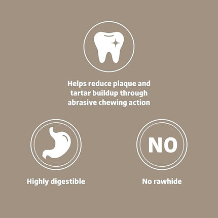 Amazon Brand - Wonder Bound Bacon & Cheese Flavor Dog Twist Sticks - 55 Count - Rawhide-Free Dog Treats, Dental Health Chews for Plaque & Tartar Control, Easy to Digest, Long-Lasting (Pack of 2)