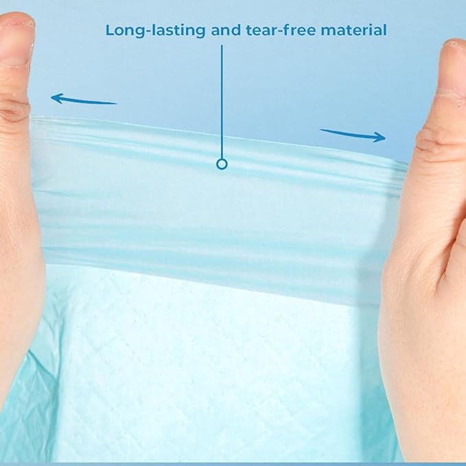 Best Pet Supplies XL Puppy Pads 100 Count - Super Absorbent Dog Training Pads, Quick-Dry, Odor Control, Disposable Pee Pads, Leak-Proof Wee Wee Pads for Indoor Dogs – Baby Blue XL, 100 Pack