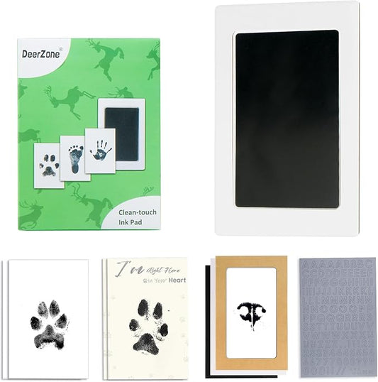 Inkless Paw Print Kit,Dog Paw Print Kit,Dog Nose Print Kit,Clean Touch Ink Pads and Imprint Cards,Pet Paw Print Impression Kit for Dogs Cats Footprint Keepsake