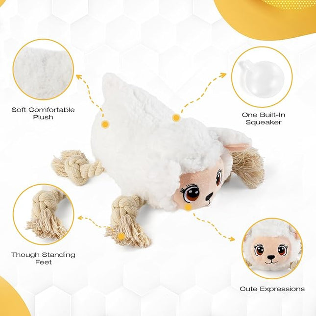 Large Dog Squeaky Toys, Stuffed Animal Dog Chew Toy, Durable Plush Toy for Puppy, Small, Middle, Large Dogs