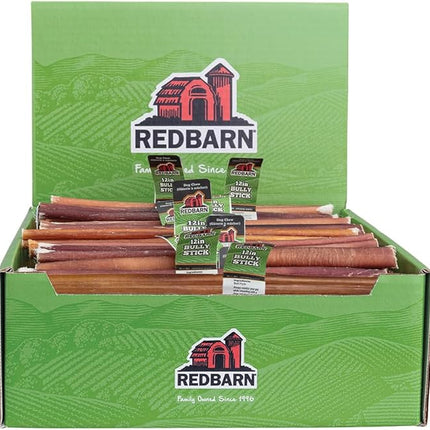 Redbarn Pet Products 12" Bully Sticks for Dogs, Case of 35