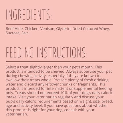 Better Belly Highly Digestible Rawhide Small Roll Chews, Treat Your Dog to a Chew with NO Artificial Colors or Flavors