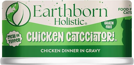 Earthborn Holistic Chicken Catcciatori Grain-Free Moist Cat Food 5.5 oz. Can