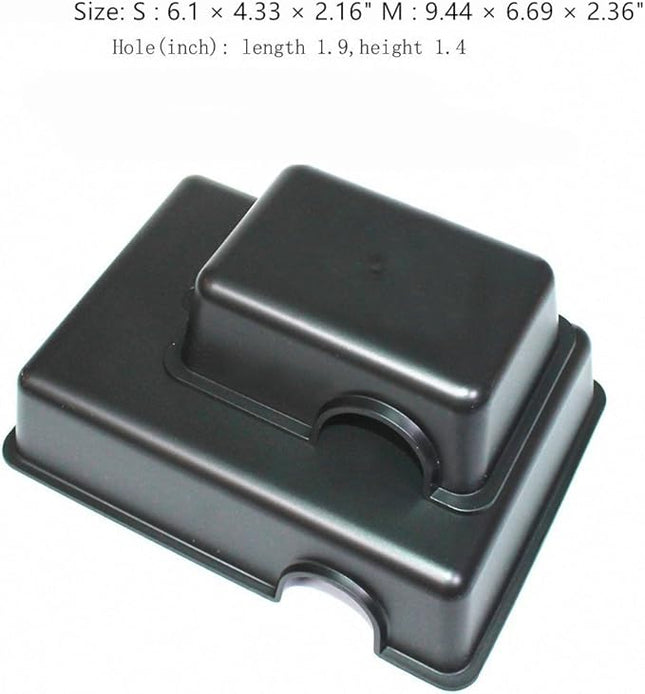 Hypeety Reptile Hide Box, Small Animal Hideaway, Hides with Texture Help Peeling, for Snakes, Lizards, Leopard Gecko (S & M)