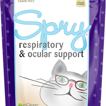 In Clover Spry Daily Respiratory and Ocular Support Soft Chews for Cats, with L-Lysine, Superfoods, and Prebiotics for a Strong Immune System, 2.1 oz. (60 count)