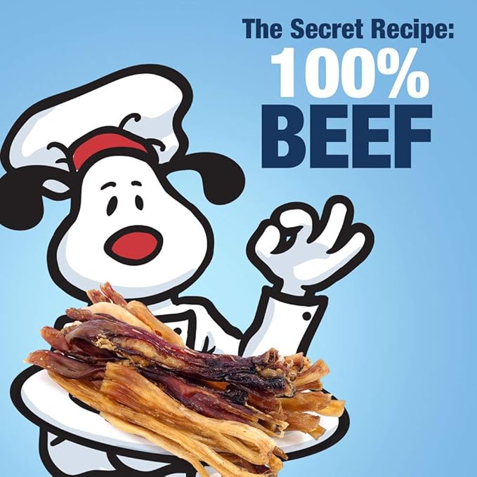 ValueBull Beef Tendons for Dogs, Varied Shapes, 1 Pound - Natural Collagen, Grass-Fed, Single Ingredient, All Natural Dog Chews