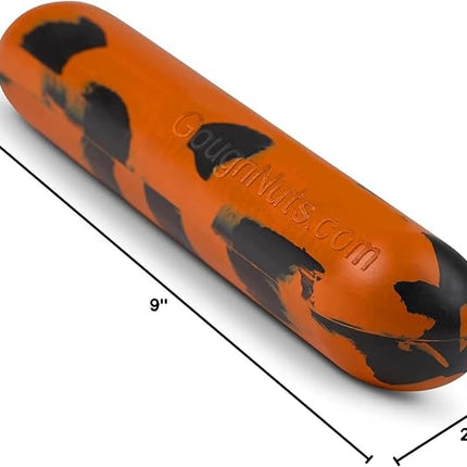 Goughnuts — Dog Toys for Aggressive Chewers | Virtually Indestructible Dog Toy Stick for Medium Breeds Such as Pit Bulls | Heavy Duty Dog Toy | Orange