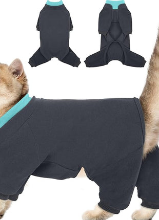 Cat Hair Sticky Onesie, Prevent Hair Loss Cat Pajamas, Long Sleeves Anti-Licking & Skin Disease Recovery Suit for Cats, Sphynx Clothes Costumes Outfits for Pet