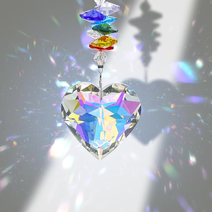 Dog Memorial Gifts for Loss of Dog Wooden Picture Frames for 4x6 Photos，2 Inch Color-Heart Shape Crystal Suncatcher, Pet Memorial Gifts for Dogs Bereavement Sympathy Gifts