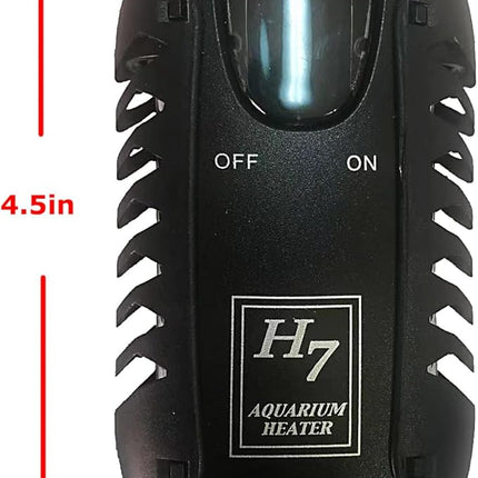 Mini Aquarium Heater 25W Small Fish Tank Heater 25 Watt with External Temperature Controller, LED Display, Used for 5-10 Gallon Tank