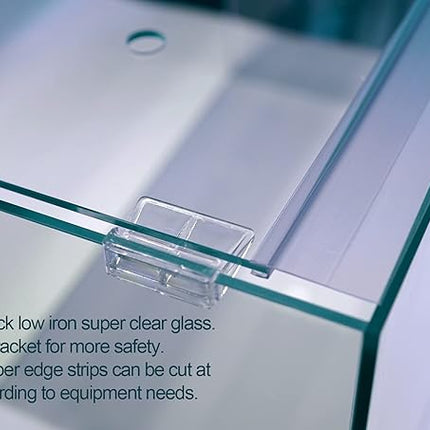 Ultra Clear Rimless Aquarium Tank 2-22 gallons Low Iron Glass (15Gal)