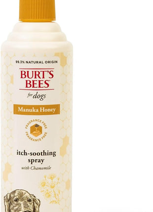Burt’s Bees for Pets Itch Spray with Manuka Honey and Chamomile for Dogs - Naturally Derived Ingredients, Formulated Without Artificial Fragrances, Sulfates, Colorants, 10 Fl Oz