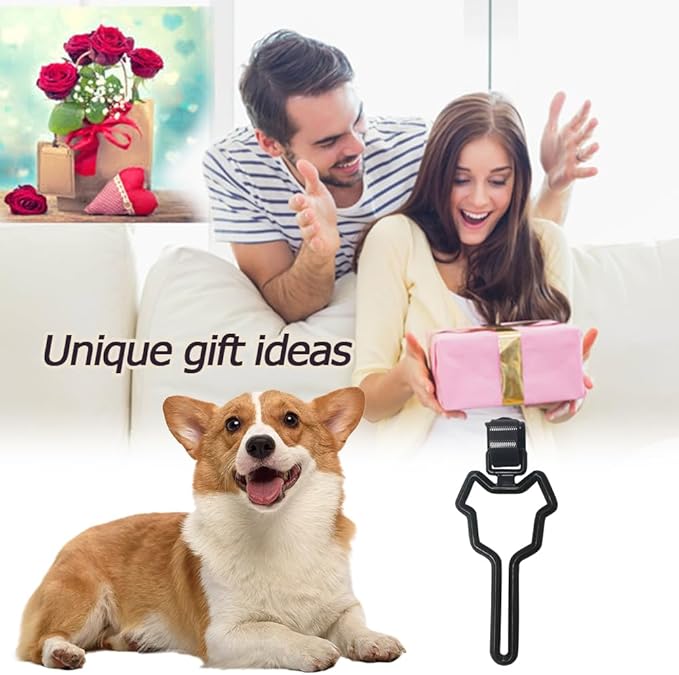 10 Pcs Dog Poop Bag Holder, Waste Bag Holder, Dog Poop Bag Carrier, Hand Free Holder (Black)