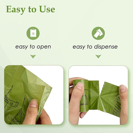 480 Count Lavender Scented 13” x 9” Dog Poop Bags Rolls, Leakproof Strong & Sturdy Waste Bags for Doggie Cat Pet