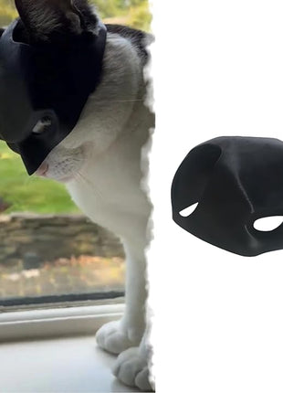 Cat Bat Mask Halloween Costumes Accessories for Cats, Cat Bat Cosplay Apparel (Large, Black Bat)