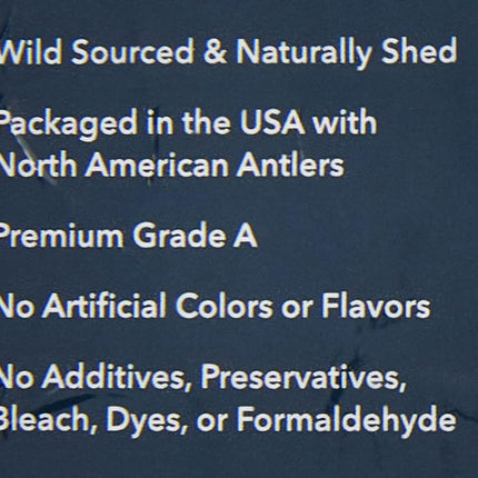 Amazon Brand - Wag Dog Deer Antler Chew, Naturally Shed, Whole, 9 - 10.5 inches, Long Lasting for Aggressive Chewers, X-Large, Best for Dogs over 45 lbs