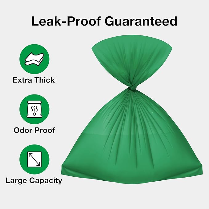 VETRESKA Dog Poop Bags, Leak Proof, Extra Thick and Large Pet Waste Bags for Dog Walking and Cat Litter, Citrus Bloom & Cedar Scented, 20 Refill Rolls, 300 Bags, Green