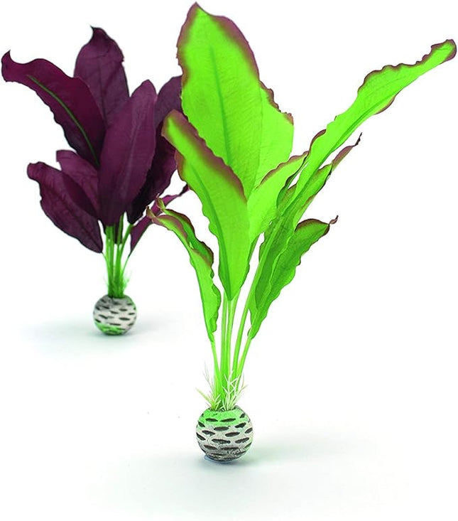 biOrb Silk Plant Set Medium Green & Purple