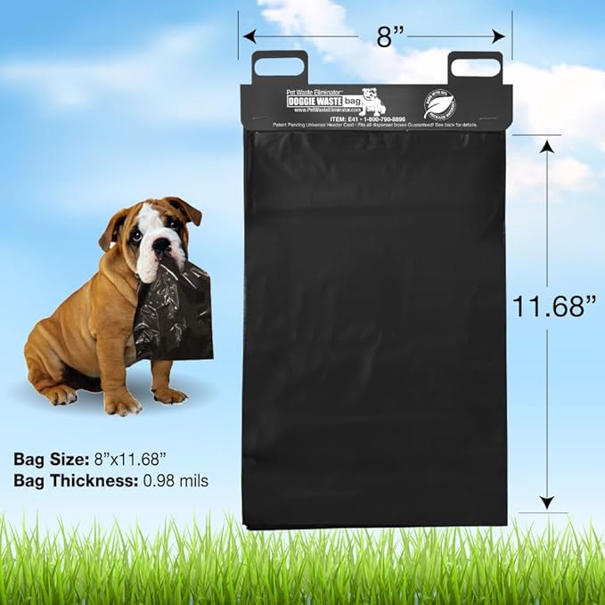 2000 Dog Poop Header Bags - Extra Strong, Leak-Proof, Easy Pull - Partially Made with Recycled Materials - Bulk Packs for Parks, HOAs, Apartments