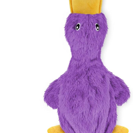 Best Pet Supplies Squeaky Dog Toys with Soft Durable Fabric for Small, Medium and Large Pets Interactive Toy for Indoor Play, Supports Active Biting and Play - Purple