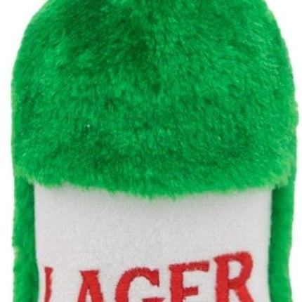 ZippyPaws Happy Hour Crusherz - Zippy Paws Dog Toy for Large and Small Dogs, Crinkle Dog Toy with No Stuffing, Squeaky Dog Toy Pack of 1, Lager