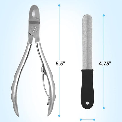 Gobeigo Upgrade Wide Open Dog Nail Clippers for Large Dogs Cut Like Butter, Heavy Duty Dog Nail Trimmer Full Metal Razor Sharp Professional for All Dogs Cats with Thick Toenail