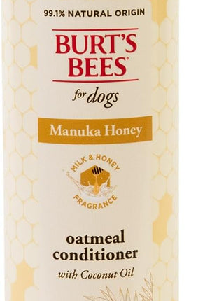 Burt’s Bees Manuka Honey Oatmeal Conditioner for Dogs with Coconut Oil, 10 Fl Oz