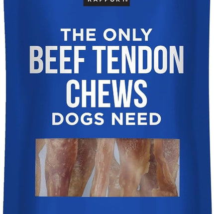 Natural Rapport Beef Tendon Dog Treats - The Only Beef Tendon Chews Dogs Need - All Natural Dog Treats for Small and Large Dogs (10 Chews)